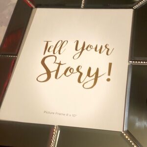 Elegant Mirror frame  Picture Frame 8X10  Crystals design